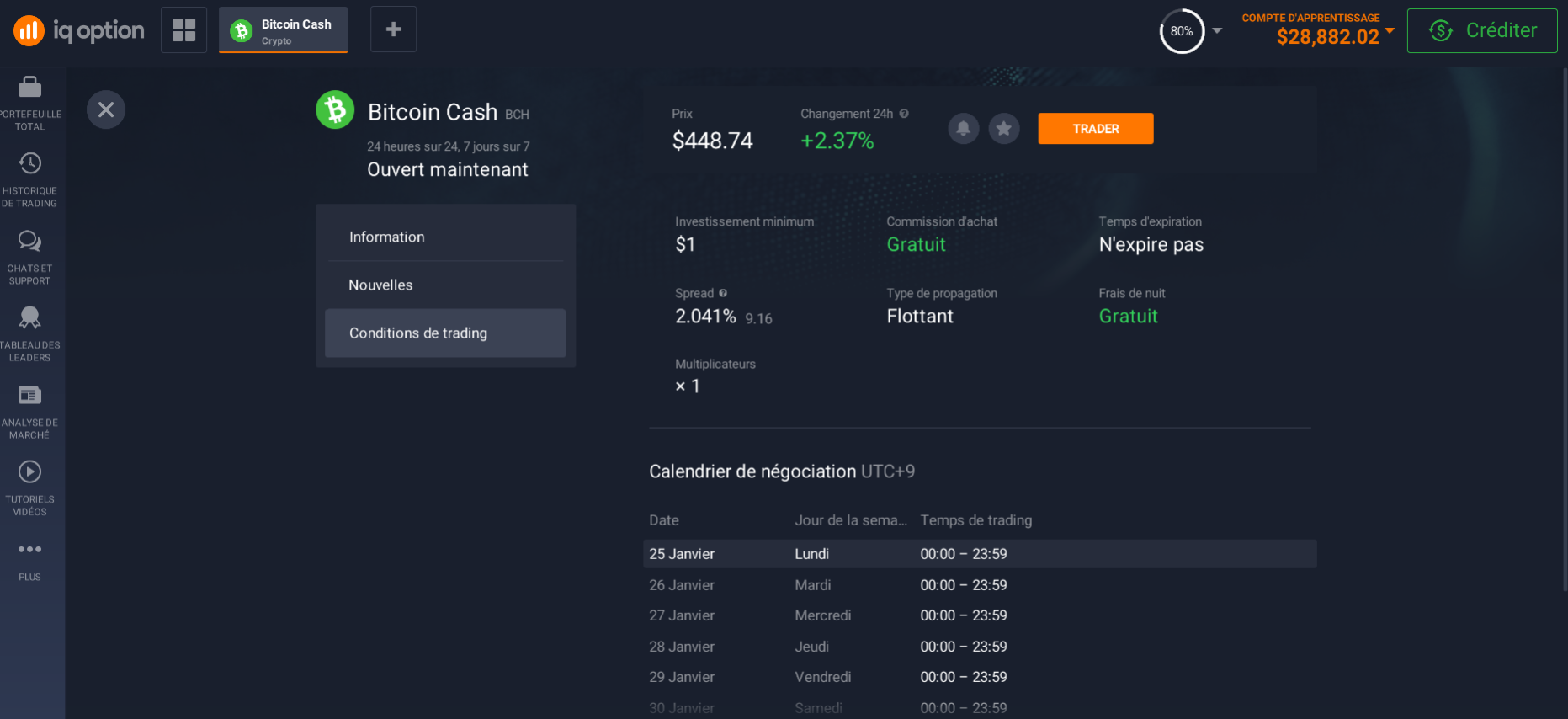 Conditions d'échange de Bitcoin Cash (BCH) Conditions d'échange de Bitcoin Cash (BCH)