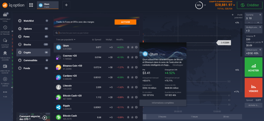 Investir dans Qtum au Maroc via un courtier en ligne Investir dans Qtum au Maroc via un courtier en ligne