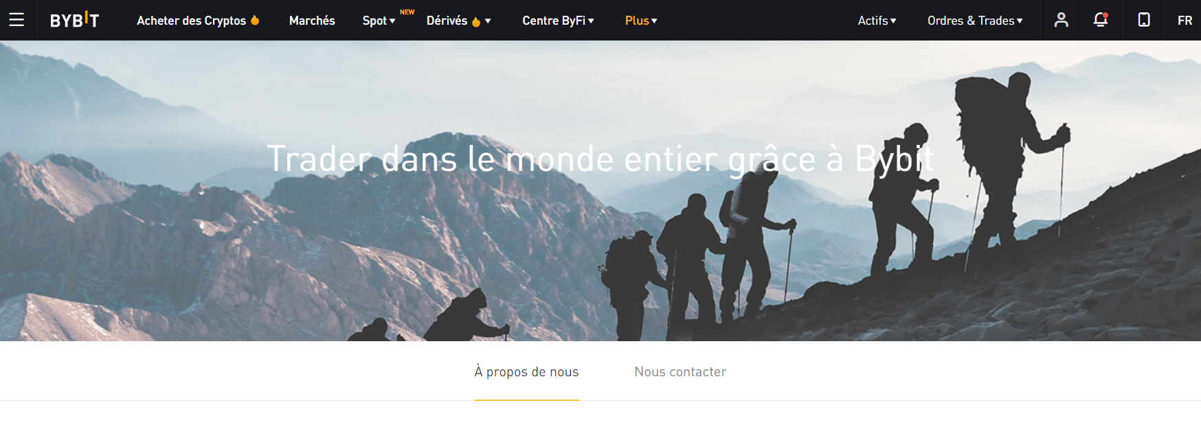Plateforme de trading de dérivés crypto Bybit Plateforme de trading de dérivés crypto Bybit