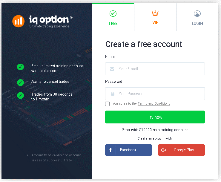 Commencez avec 10000 $ sur IQ Option compte démo Commencez avec 10000 $ sur IQ Option compte démo