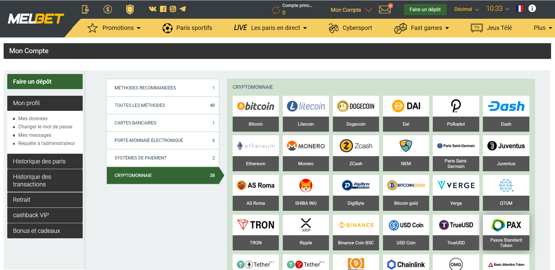 Vous pouvez même alimenter votre compte Melbet avec des crypto-monnaies Vous pouvez même alimenter votre compte Melbet avec des crypto-monnaies