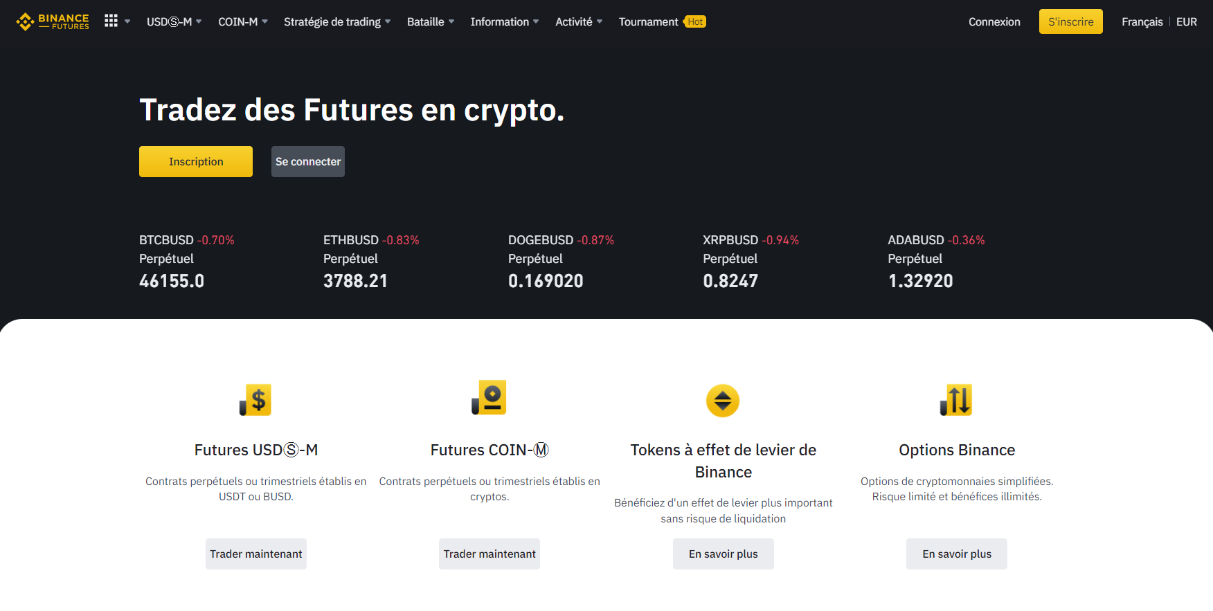 Contrats à terme cryptographiques Binance Contrats à terme cryptographiques Binance
