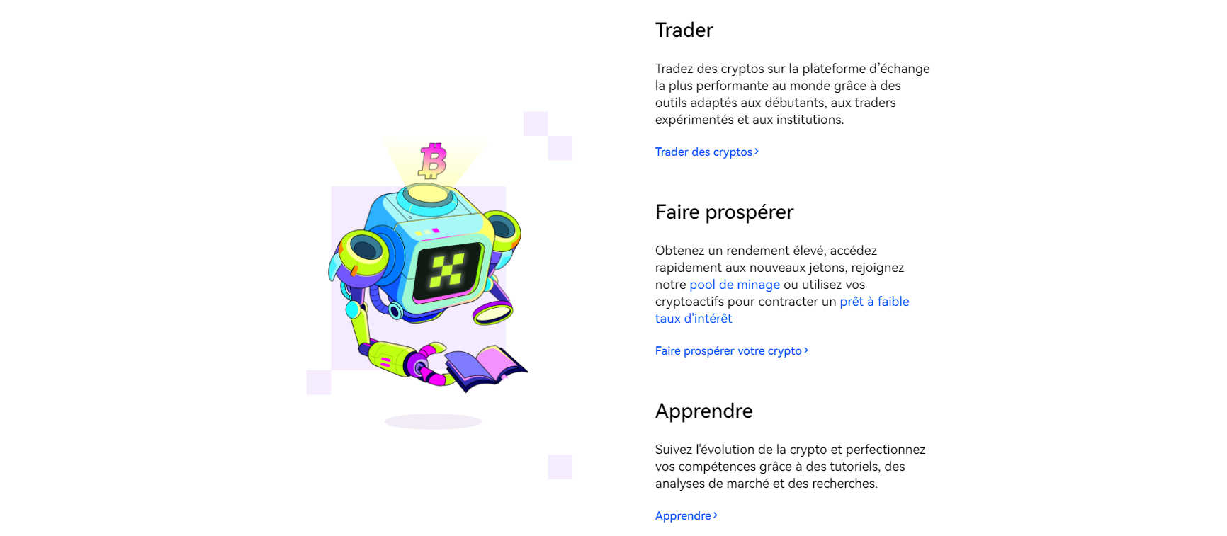 La plateforme de trading OKX a de nombreuses options La plateforme de trading OKX a de nombreuses options